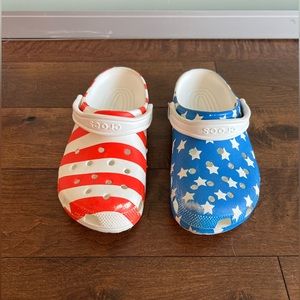 American Flag Crocs
